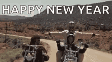 Happy New Year Motor Bike GIF - Happy New Year Motor Bike GIFs