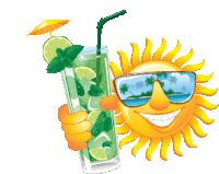 Summer Chill Sticker - Summer Chill Sun Stickers