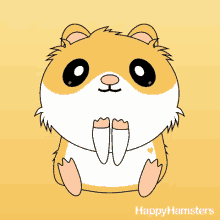 happy hamster rainbow happy funny fun