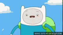 Can'T Swim GIF - Adventure Time Finn Wimp GIFs