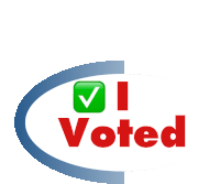 I Voted Vote Sticker - I Voted Vote Voted Stickers