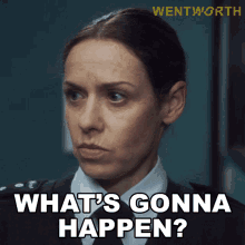 Whats Gonna Happen Vera Bennett GIF - Whats Gonna Happen Vera Bennett Wentworth GIFs