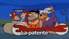 La Patente Patente Devo Fare La Patente Macchina Flintstones GIF - Driving Licence Car Having A Car GIFs