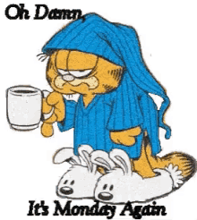 Oh Damn Monday Again Garfield GIF - Oh Damn Monday Again Garfield GIFs