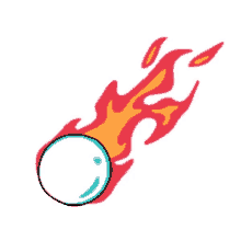 ball on fire spinning on fire burning olympic ball games