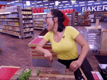 guys grocery games chopping laughing