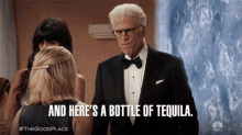 And Heres A Bottle Of Tequilla Drink GIF - And Heres A Bottle Of Tequilla Drink Drink Up GIFs