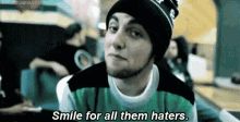 Smile For Them Haters Mac Miller GIF - Smile For Them Haters Mac Miller Smile GIFs