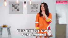 It Is Really Good For Tanning Radhika Madan GIF - It Is Really Good For Tanning Radhika Madan Pinkvilla GIFs
