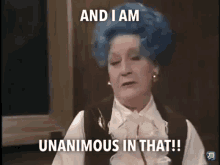 And I Am Unanimous In That Are You Being Served GIF - And I Am Unanimous In That Are You Being Served Mrs Slocombe GIFs