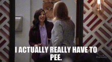 Superstore Amy Sosa GIF - Superstore Amy Sosa I Actually Really Have To Pee GIFs
