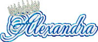 Alexandra Alexandra Name Sticker - Alexandra Alexandra Name Crown Stickers