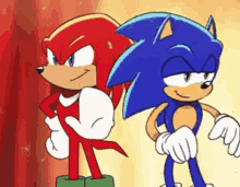 Sonic And Knuckles Sonic The Hedgehog GIF - Sonic And Knuckles Sonic The Hedgehog Knuckles The Echidna GIFs