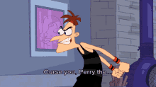 Phineas And Ferb Doofinshmirtz GIF - Phineas And Ferb Doofinshmirtz Curse You GIFs
