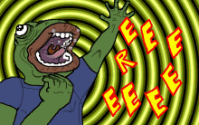 Ree Frog Scream GIF - Ree Frog Scream Pepe The Frog GIFs