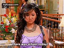 Tvthere Was School Today?.Gif GIF - Tvthere Was School Today? Brenda Song Person GIFs