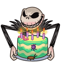 birthday skellington