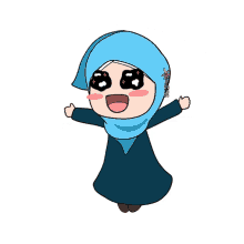 lalaartwork hijabi hijab muslimah anime girl