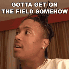 Gotta Get On The Field Somehow Marco Wilson GIF - Gotta Get On The Field Somehow Marco Wilson Threemw GIFs