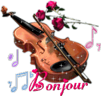 French Violin Sticker - French Violin Music Stickers