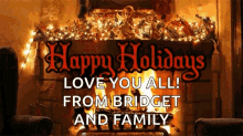 Happy Holidays Hearth GIF - Happy Holidays Hearth Chimney GIFs