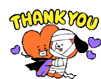 Thank You Hearts Sticker - Thank You Hearts Thankful Stickers