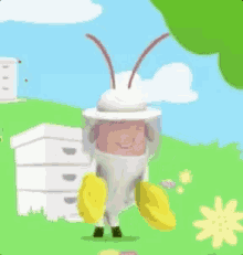 Bee Dance Bubble Guppies GIF - Bee Dance Bubble Guppies Beekeeper Dance GIFs