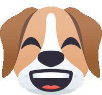 Big Smile Dog Sticker - Big Smile Dog Joypixels Stickers