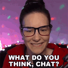 What Do You Think Chat Cristine Raquel Rotenberg GIF - What Do You Think Chat Cristine Raquel Rotenberg Simply Nailogical GIFs