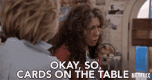 Okay So Cards On The Table Lily Tomlin GIF - Okay So Cards On The Table Lily Tomlin Frankie Bergstein GIFs