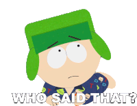 Who Said That Kyle Broflovski Sticker - Who Said That Kyle Broflovski South Park Stickers