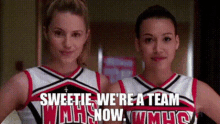 Glee Quinn Fabray GIF - Glee Quinn Fabray Sweetie Were A Team Now GIFs