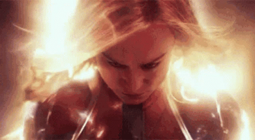 Captain Marvel Glowing Eyes GIF - Captain Marvel Glowing Eyes Brie Larson GIFs
