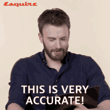 this is very accurate chris evans esquire very precise on point