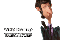 Who Invited The Square Awkward Sticker - Who Invited The Square Awkward Who Invited Him Stickers