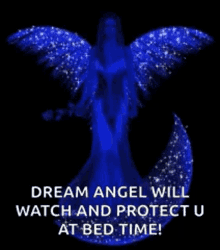 Dream Angel Watch And Protect You GIF - Dream Angel Watch And Protect You Bed Time GIFs