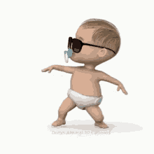 animation baby dancing