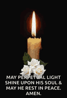 condolence candle dark flame