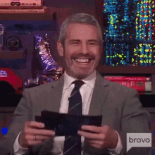 Laughing Andy Cohen GIF - Laughing Andy Cohen Watch What Happens Live GIFs