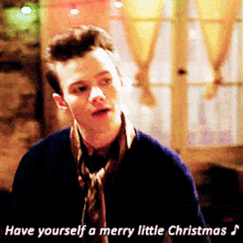 Glee Kurt Hummel GIF - Glee Kurt Hummel Have Youself A Merry Little Christmas GIFs