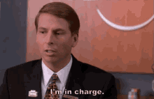 I'M In Charge. GIF - In Charge Im In Charge Jack Mc Brayer GIFs