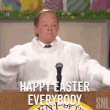 Happy Easter Everybody Melissa Mc Carthy GIF - Happy Easter Everybody Melissa Mc Carthy Sean Spicer GIFs