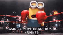 Boxing Minions GIF - Boxing Minions GIFs