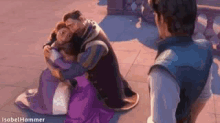rapunzel tangled flynn rider eugene hug rapunzel tangled flynn rider eugene hug