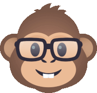 Nerd Monkey Joypixels Sticker - Nerd Monkey Monkey Joypixels Stickers