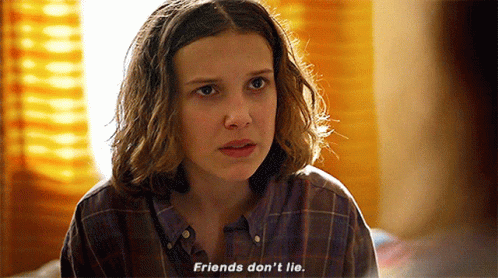 Millie Bobby Brown Friends Dont Lie GIF - Millie Bobby Brown Friends Dont  Lie Eleven - Discover &amp; Share GIFs