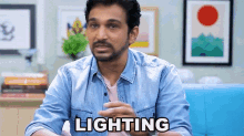 Lighting Pratik Gandhi GIF - Lighting Pratik Gandhi Manan Ni Therapy GIFs