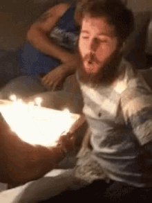 Birthday Cake Bday GIF - Birthday Cake Bday Birthday Blow Out GIFs