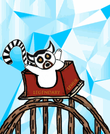 Legendary Lemur Veefriends GIF - Legendary Lemur Veefriends Roller Coaster GIFs