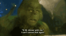 Getting Invited To Two Things At The Exact Same Time Can Ruin Your Whole Weekend. GIF - The Grinch Dinner Invitation GIFs